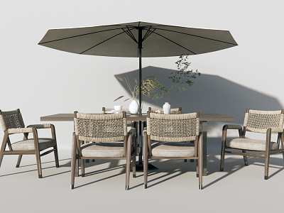 Quiet outdoor tables and chairs Outdoor leisure tables and chairs model