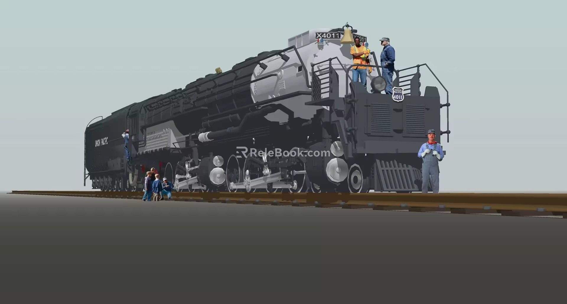 Modern Train 3d model
