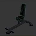 Black Adjustable Fitness Bench With Sturdy Metal Frame For Home Workout Training