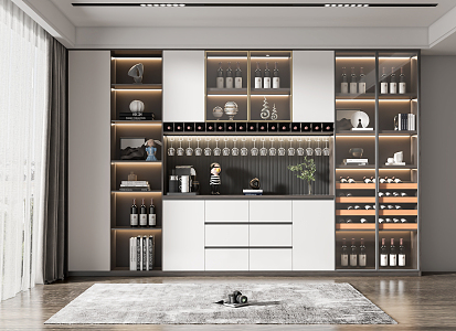 Modern Wine Cabinet 3d model