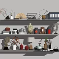 New Chinese style ornaments combination 3d model