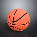 Orange Basketball With Black Lines For Sports Training And Daily Use