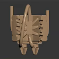 Modern Engine Turbine 3d model