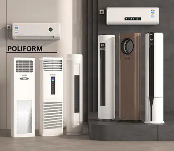 Air conditioner Vertical air conditioner Wall-mounted air conditioner 3d model