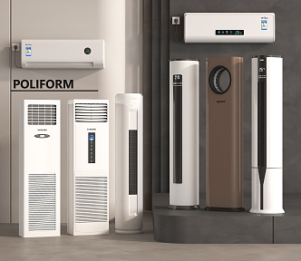 Air conditioner Vertical air conditioner Wall-mounted air conditioner 3d model