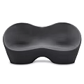Modern Black Multi Person Sofa With Curved Ergonomic Design And Comfortable Seating