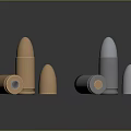 Modern Bullet Luger 3d model