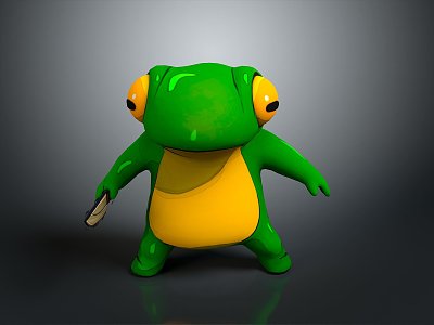 Frog Poison Frog Game Frog Reptile Cold Blooded Animal Reptile 3d model