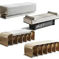 Modern bench 3d model