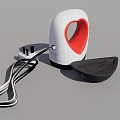 Industrial Equipment With White Body Red Component Black Plate And White Power Plug