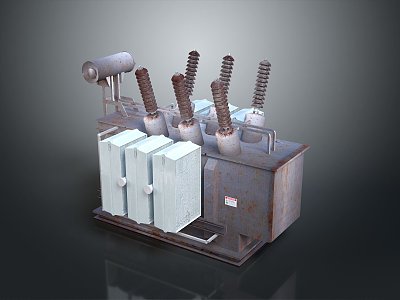 rusty transformer outdoor transformer 3d model