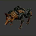fox warrior machine fox mechanical fox mech fox sci-fi fox cyberfox 3d model