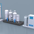 Industrial Processing Equipment Featuring Cylindrical Tanks Pipes and Control Panels