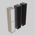 Sleek Modern Chest Of Drawers In Wooden And Black Finishes With Minimalist Design