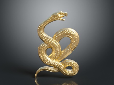 snake cobra venomous snake python reptile cold-blooded animal reptile 3d model