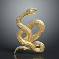 snake cobra venomous snake python reptile cold-blooded animal reptile 3d model