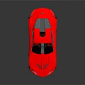 Red Sports Car Featuring Sleek Aerodynamic Design Blue Windows And Alloy Wheels