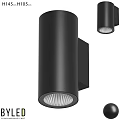 Modern Black Cylindrical Wall Light With Wall Mounted Design And Illumination