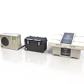 Professional Industrial Equipment Featuring Ventilation Unit With Fan Wheeled Storage Case And TRITON Covered Device