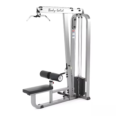 Commercial Grade Fitness Strength Training Machine With Adjustable Seat And Weight Stack 3d model