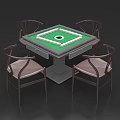New Chinese Wooden Mahjong Table Chinese Automatic Mahjong Table 3d model