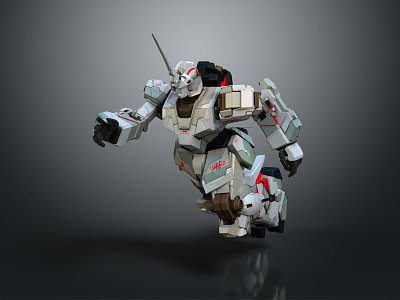 Modern Robot Mech Warrior Mech Soldier Machine Battlearm Mechanical Battlearm model