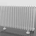 Modern heating pipe radiator 3d model