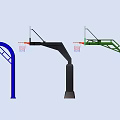 Multiple Colors Outdoor Basketball Hoops Sports Equipment With Various Stand Designs And Training Use