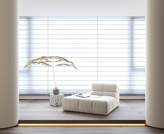 Modern Curtains 3d model