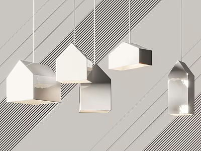 Modern chandelier 3d model