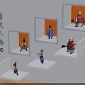 Game Movie Characters Detailed Display Figures On White Shelves Series 05