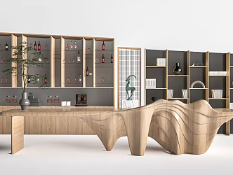 Modern Cashier Counter Bar Desk Reception Desk Special Bar Special Cashier Counter 3d model