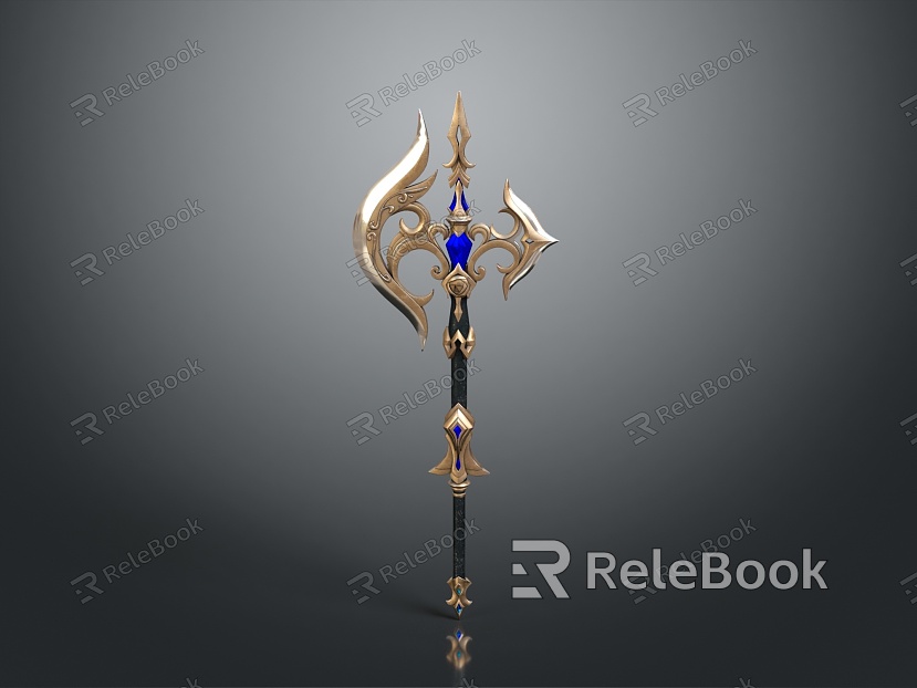 Cold weapons Sword Sword Sword Sword Axe Hook Fork Spear Trident Melee Weapon Military model