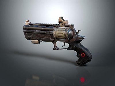 Sci-fi Pistol Game Pistol Sci-fi Firearms 3d model