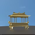 Golden Pagoda Style Decorative Household Item With Elegant Design For Home Decor