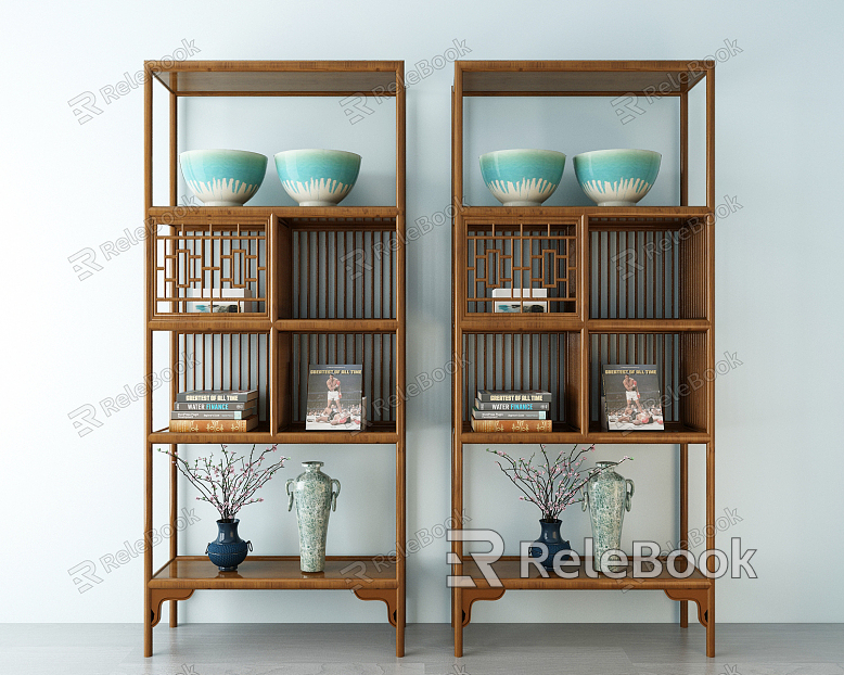 New Chinese-style Antique Cabinet Combination model