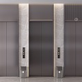 Elevator elevator door elevator elevator lift button trash can stainless steel elevator 3d model