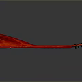 Triangular Orange Household Tool With Black Base Red Long Handle And Top Knobs