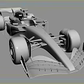 Blue Formula 1 Race Car With Pink BWT Logo And Number 10 Design