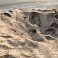 Exquisite Garden Ornaments Featuring Intricate Sand Textures and Natural Wind Patterns