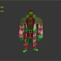 A Bearded Man Wearing Red And Purple Argyle Coat Red Vest Black Pants White Shoes