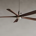 Contemporary Chandelier Designs with Wooden Blades and Metal Structure for Modern Home Interior