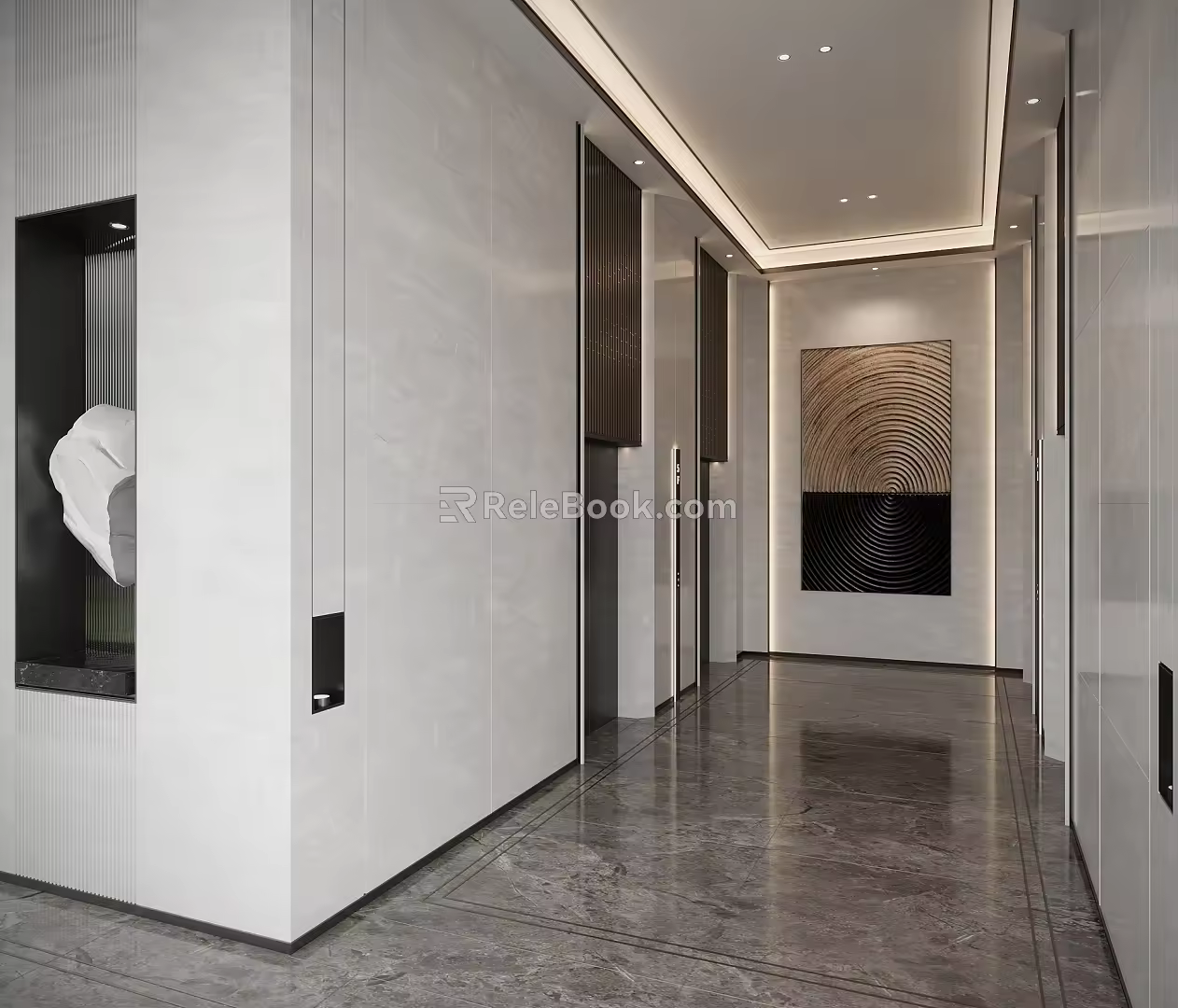 Modern Elevator Hall Elevator 3d model