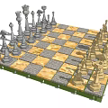 Modern Chess 3d model