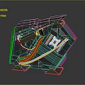 Game host computer host high-end host luxury host high-end computer game computer 3d model