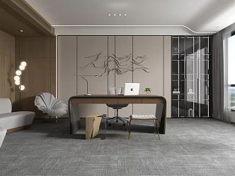Modern Office Manager's Office 3d model