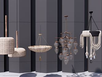 Modern chandelier 3d model