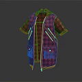 Stylish Red Short Sleeved Coat With Zipper Pockets Plaid Lining And Sleek Silhouette