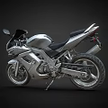 Sleek Modern Sport Motorcycle Design With Silver Body And Black Seat