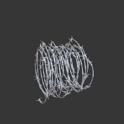 barbed wire barbed wire barbed wire barbed wire barbed wire barbed wire barbed wire barbed wire barbed wire thorns defense facilities 3d model